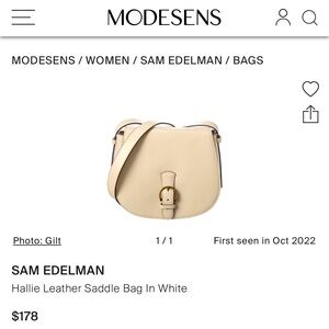 Preloved Sam Edelman Hallie Leather Saddle Bag